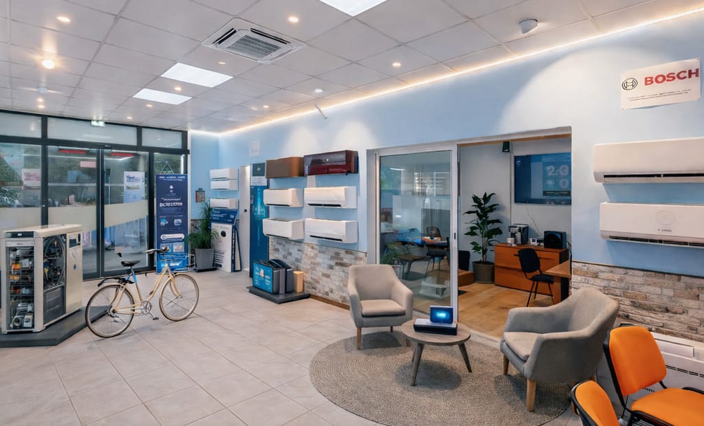 Agence F2C en Charente avec véhicules d’intervention pour installation et dépannage de pompes à chaleur